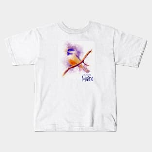 Maine's State Bird, The Chickadee Kids T-Shirt